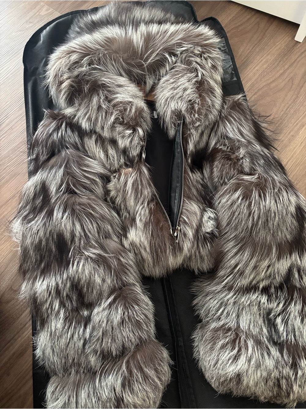 Plush Silver-Brown Faux Fur Teddy Jacket - Luxurious Women's Coat
